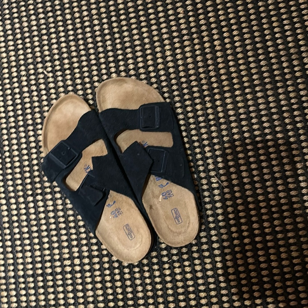 Birkenstock Blue Suede Size 40